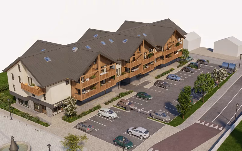 Maquette orbitale 360° du programme immobilier Cœur Massif