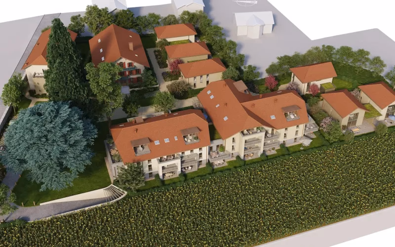 Maquette orbitale 360° du programme immobilier Domaine Ilia