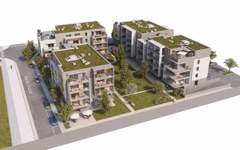Maquette orbitale 360° du programme immobilier Évasion