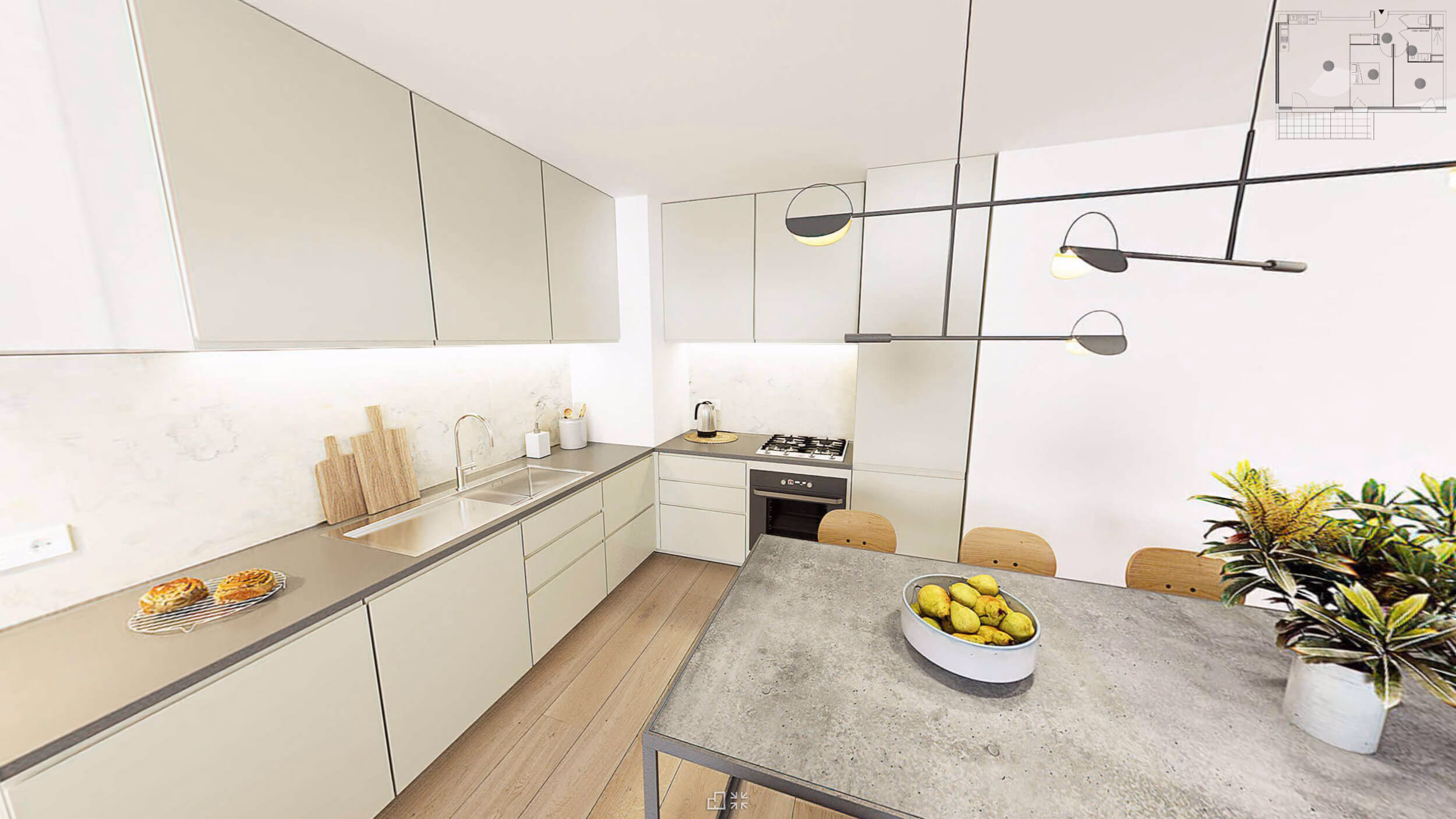 Visite virtuelle 3D à 360° d’un logement neuf